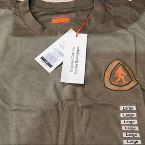 Merrell Olive Organic Cotton Tee with Logo Patch